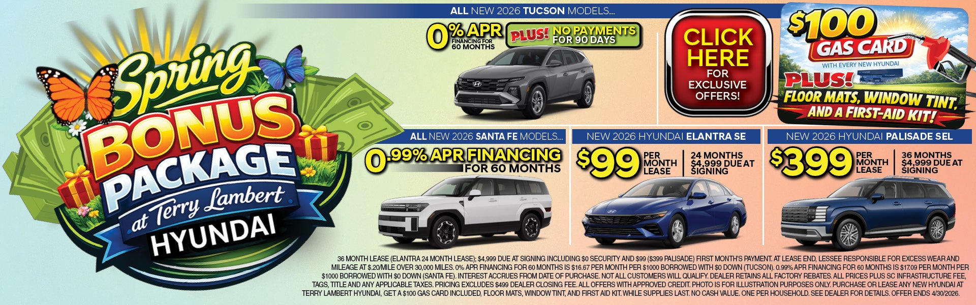 Spring Bonus Package