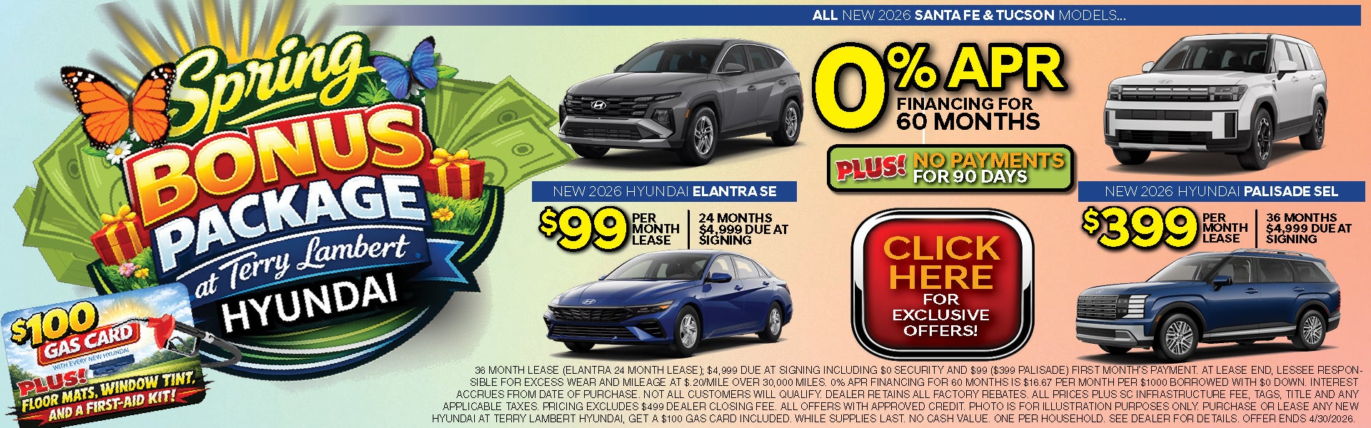 Spring Bonus Package