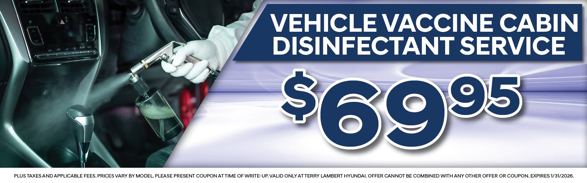 Vehicle Vaccine Cabin Disinfectant Service Special