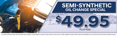Semi-Synthetic Oil Change Special!